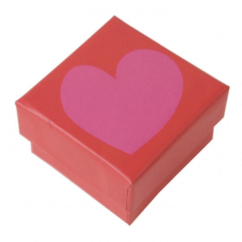 Caja Corazón sortija - pendientes 51x51x33